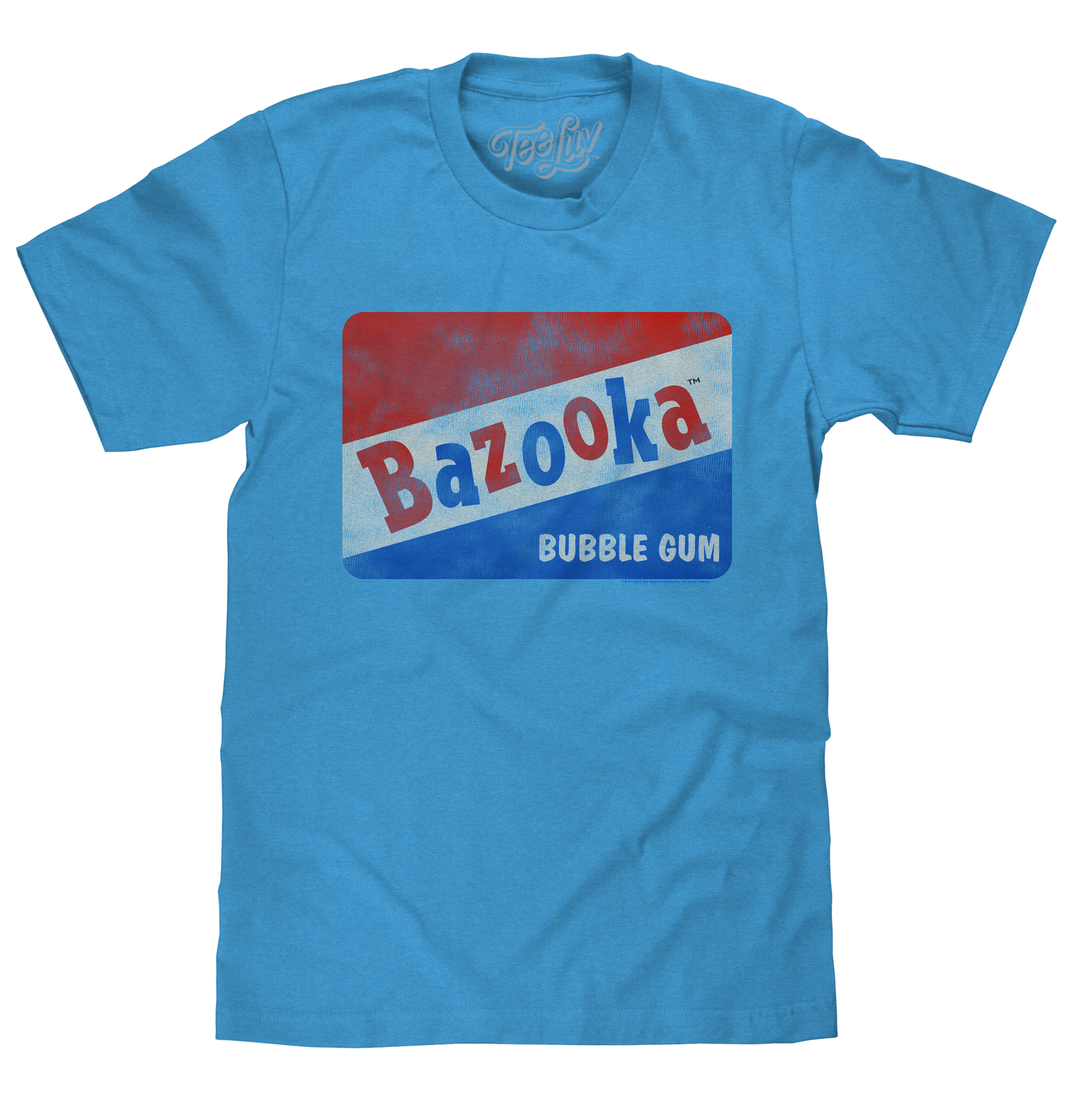 Bazooka Bubble Gum Big & Tall T-Shirt - Blue – Tee Luv