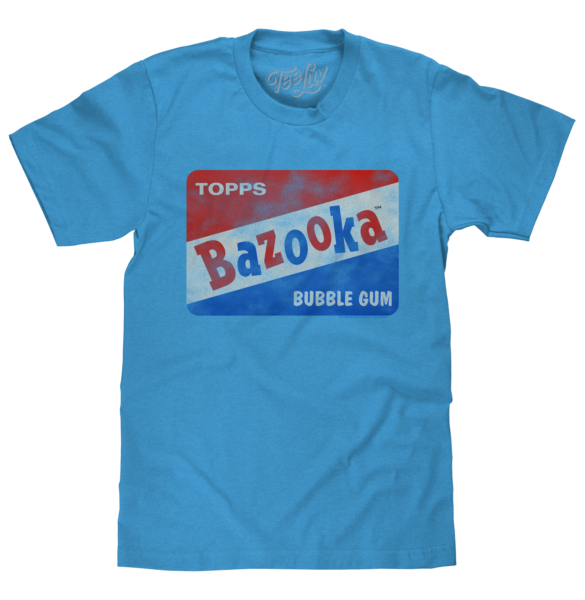 Bazooka Bubble Gum T-Shirt - Blue – Tee Luv Bazooka Bubble Gum T-Shirt - Blue – Tee Luv