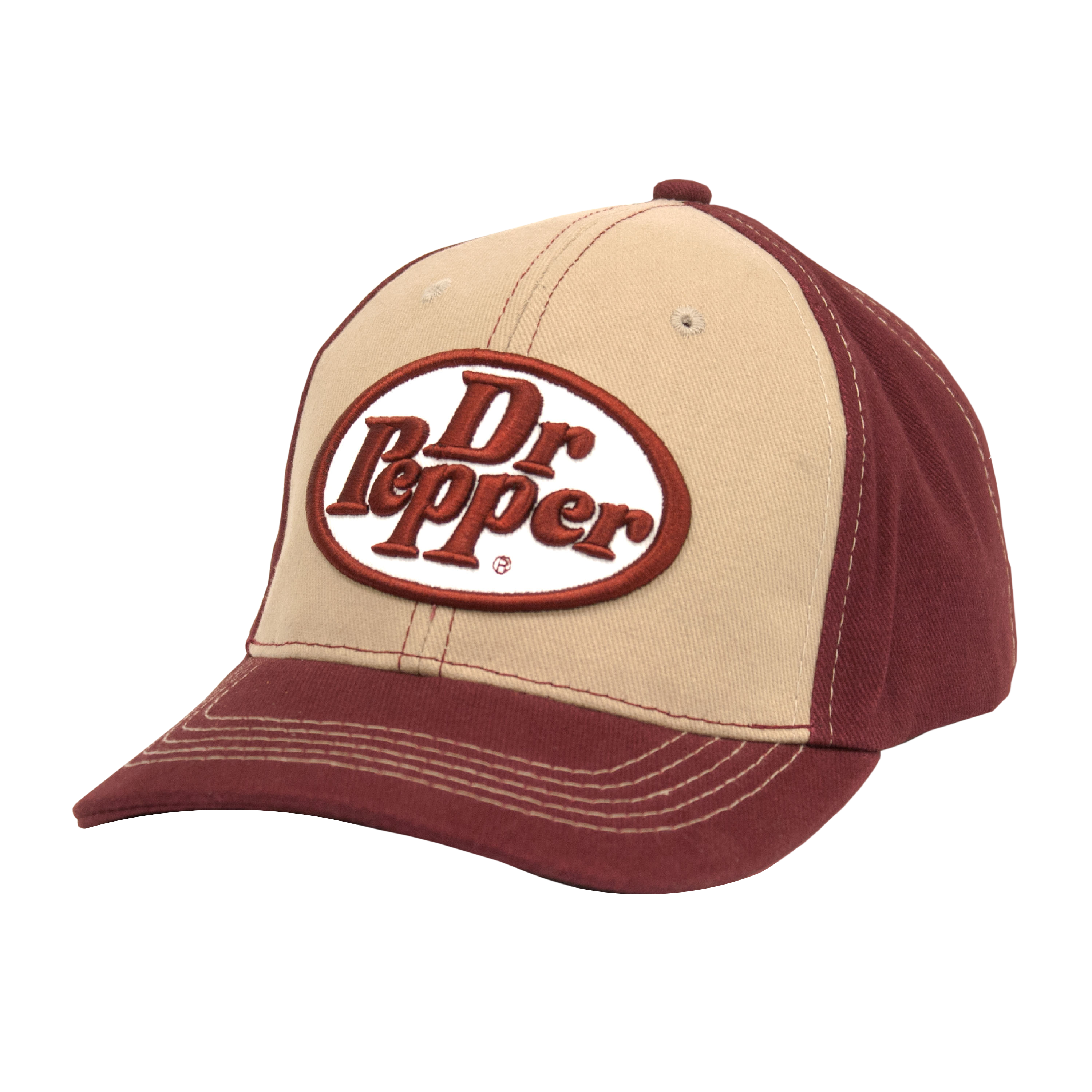 Dr Pepper Oval Logo Hat - Tan and Red – Tee Luv
