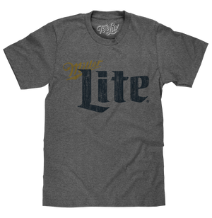 Miller Lite Distressed Logo T-Shirt - Gray