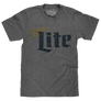 Miller Lite Distressed Logo T-Shirt - Gray
