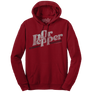 Dr Pepper Distressed Logo Pullover Hooded Sweatshirt - Red