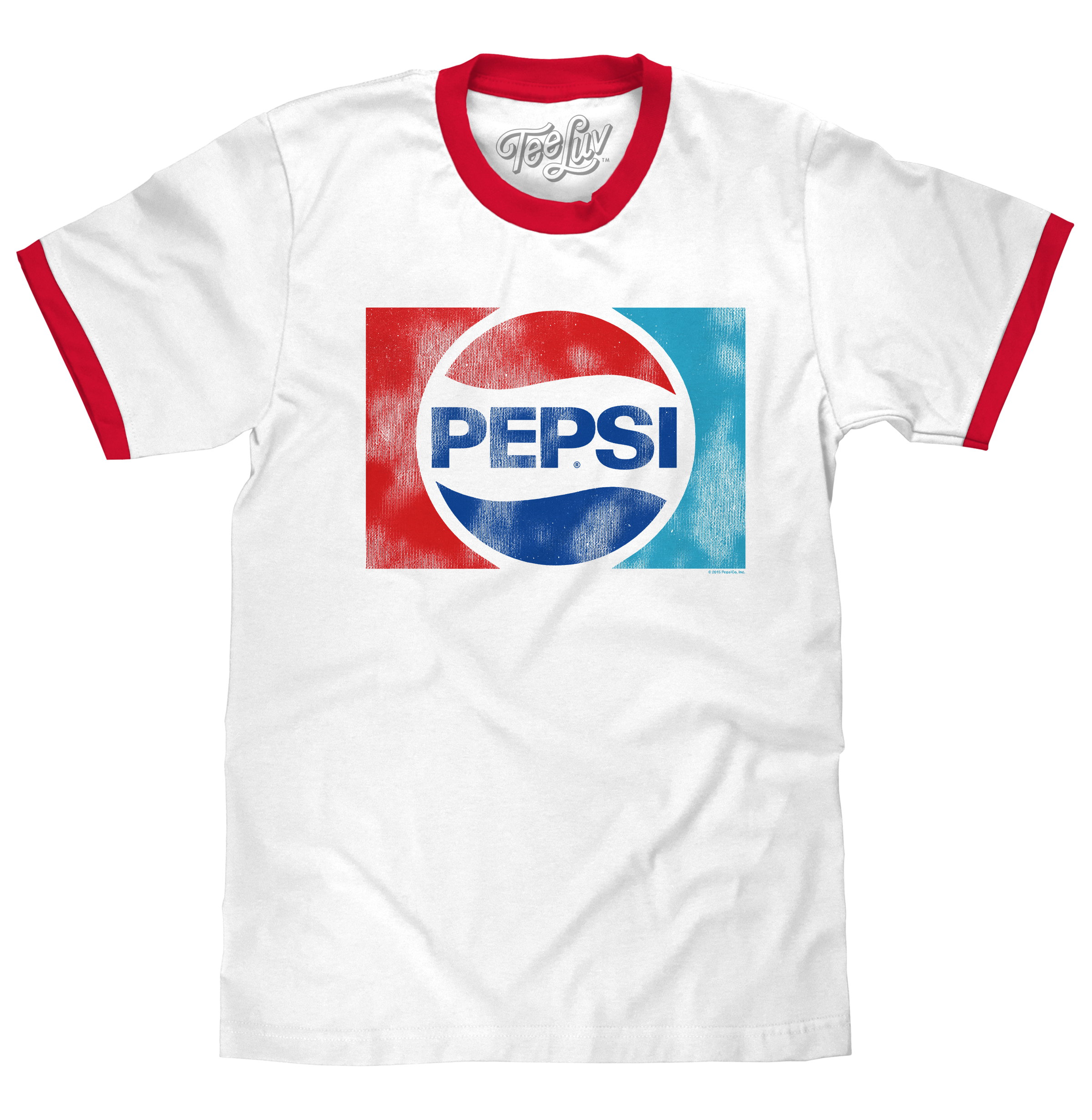 Pepsi Ringer T-Shirt - White and Red – Tee Luv