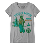 Smokey Bear Please Be Careful Prevent Wildfires  Women's Scoopneck T-Shirt - Gray