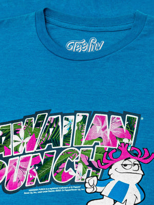Hawaiian Punch Floral Print T-Shirt - Blue