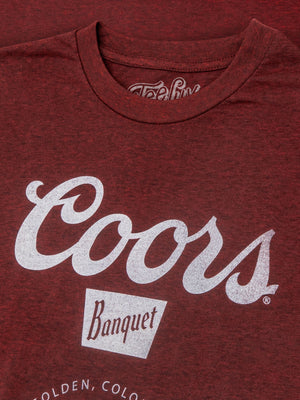 Coors "Golden, Colorado" Logo T-Shirt - Red