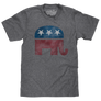 Republican Elephant T-Shirt - Gray
