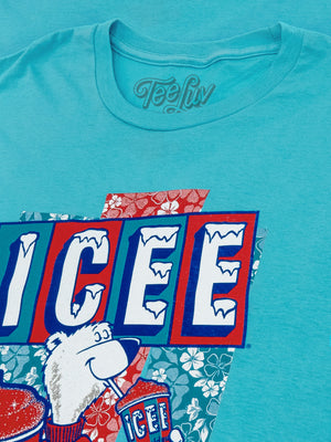 Hawaiian ICEE Polar Bear T-Shirt - Blue