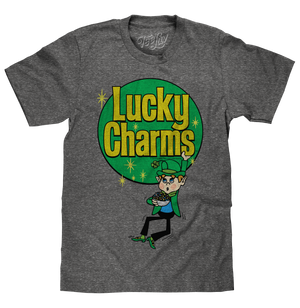 Lucky Charms Retro Logo T-Shirt - Gray