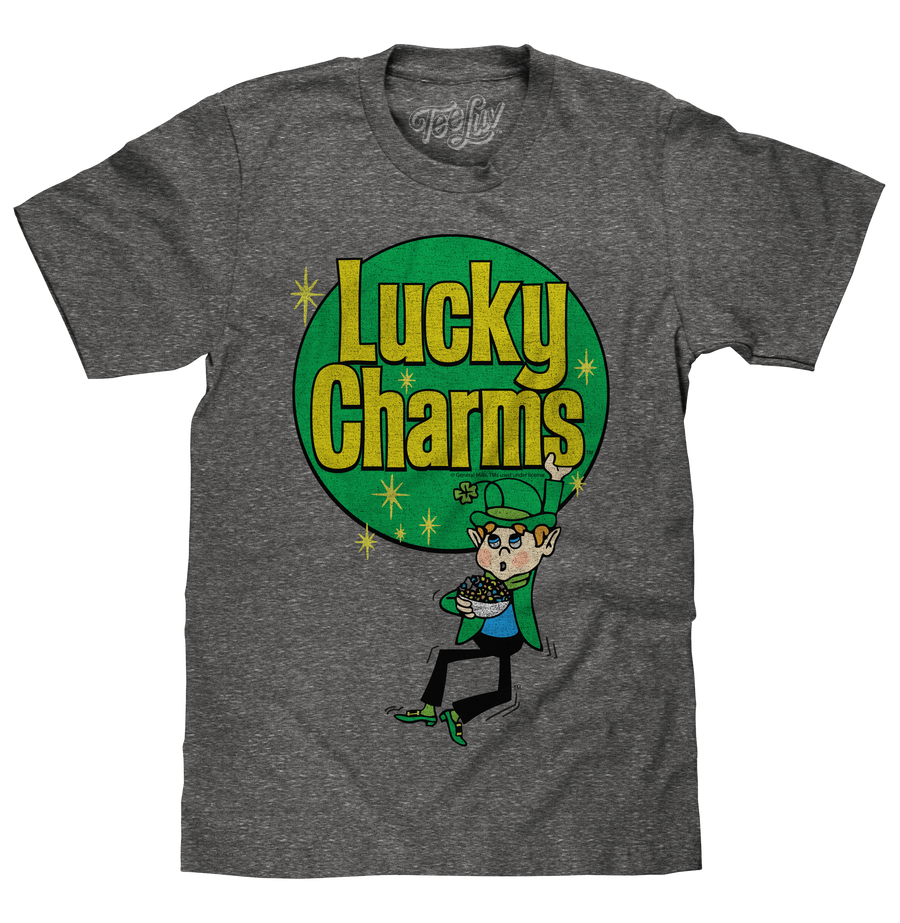 Lucky Charms Retro Logo T-Shirt - Gray