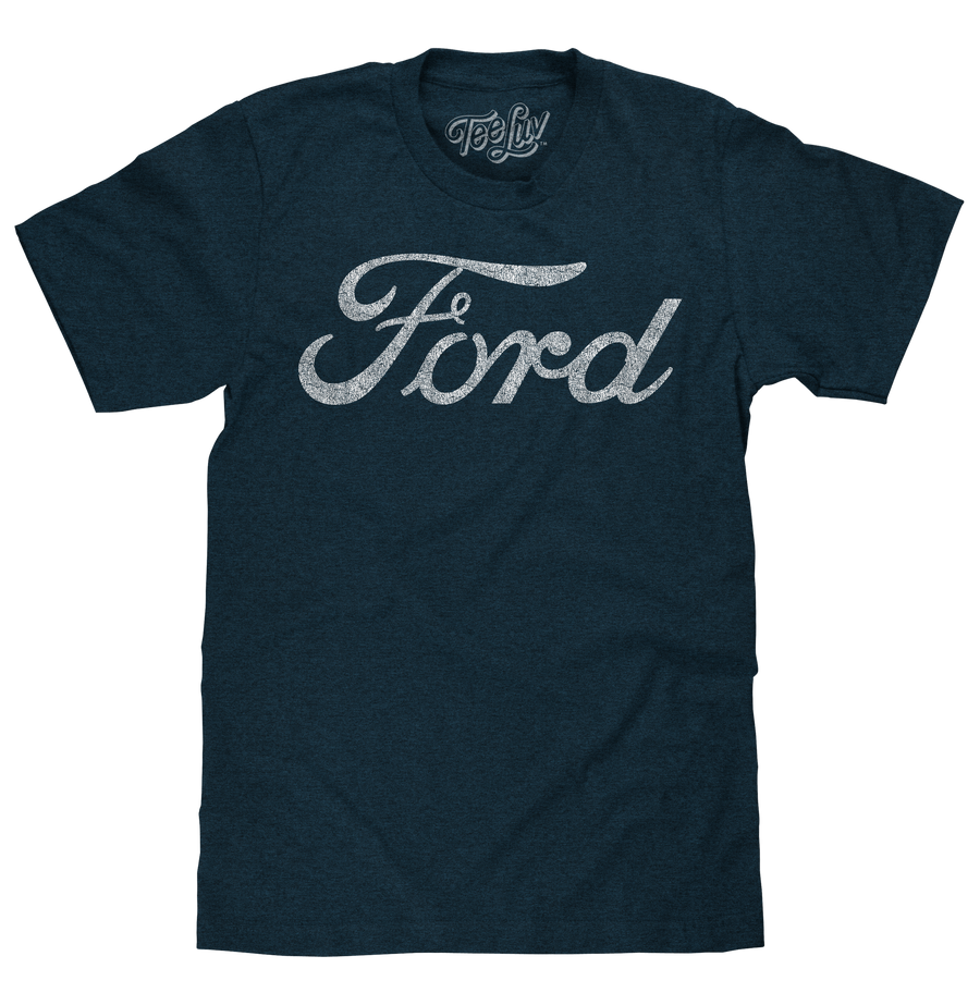 Ford Signature Script Logo T-Shirt - Navy