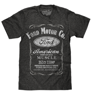 Ford Motor Co. American Made Muscle T-Shirt - Gray