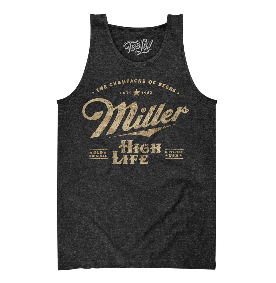Miller High Life The Champagne of Beers Tank Top - Gray