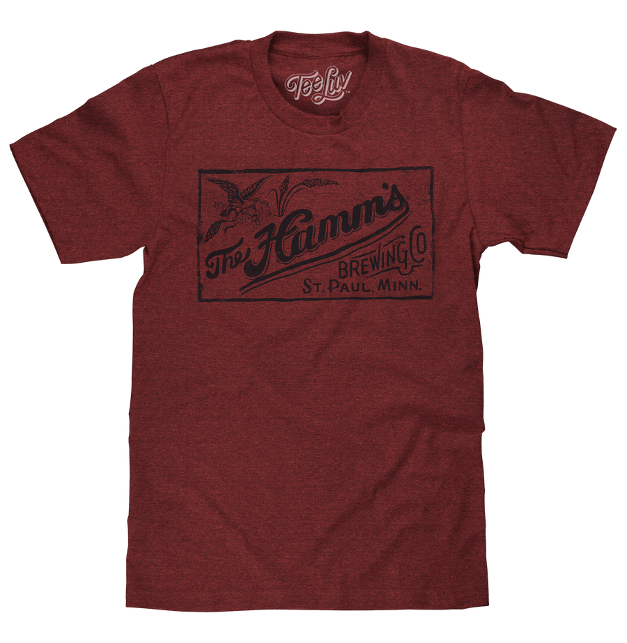 The Hamm's Brewing Company Logo T-Shirt - Red