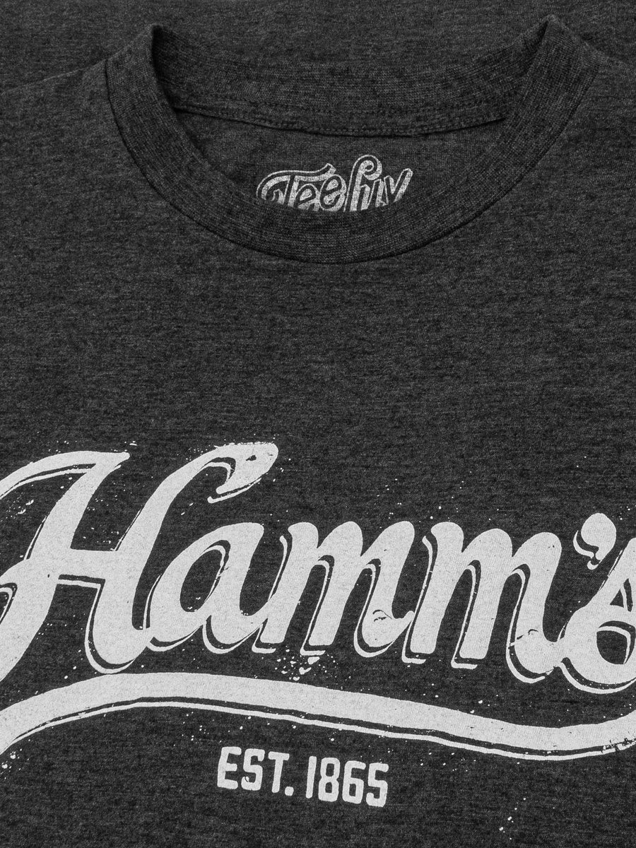 Hamm's Established 1865 White Print T-Shirt - Gray