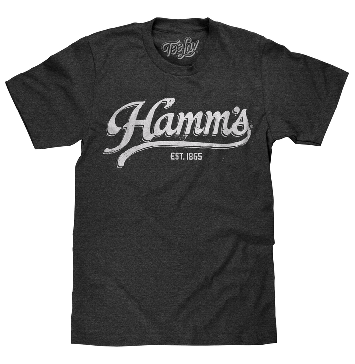 Hamm's Established 1865 White Print T-Shirt - Gray
