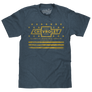 Chevrolet Yellow Stars & Stripes T-Shirt - Gray