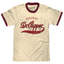 Retro Drink Dr. Pepper Ringer T-Shirt - Beige and Maroon