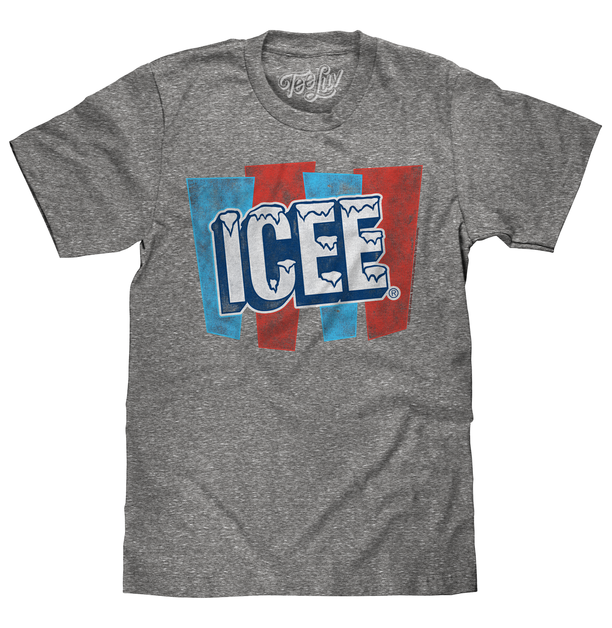 ICEE Faded Logo T-Shirt - Gray – Tee Luv ICEE Faded Logo T-Shirt - Gray – Tee Luv