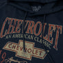 Chevy American Classic Pullover Hooded Sweatshirt - Navy