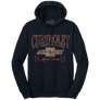 Chevy American Classic Pullover Hooded Sweatshirt - Navy