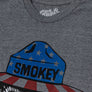 Patriotic Smokey Bear T-Shirt - Gray