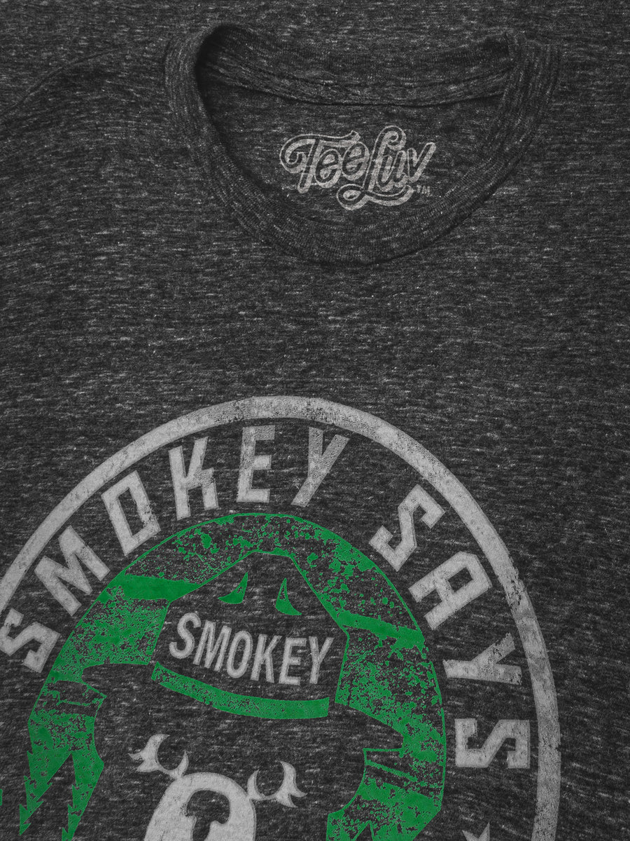 Smokey Says "Keep it Green, Prevent Wildfires" T-Shirt - Gray