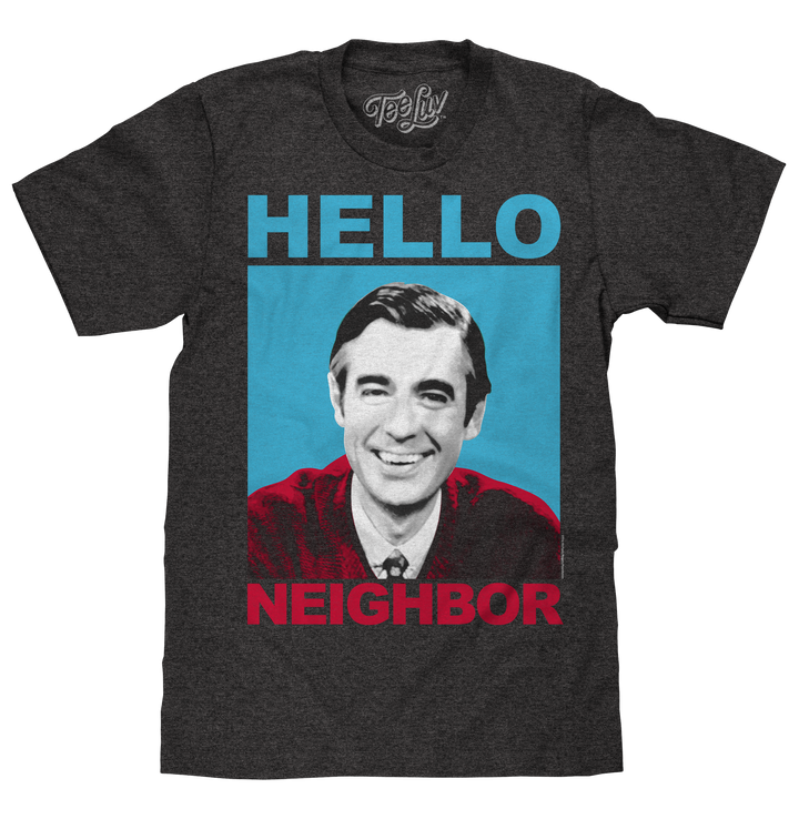 Mister Rogers "Hello Neighbor" T-Shirt - Gray