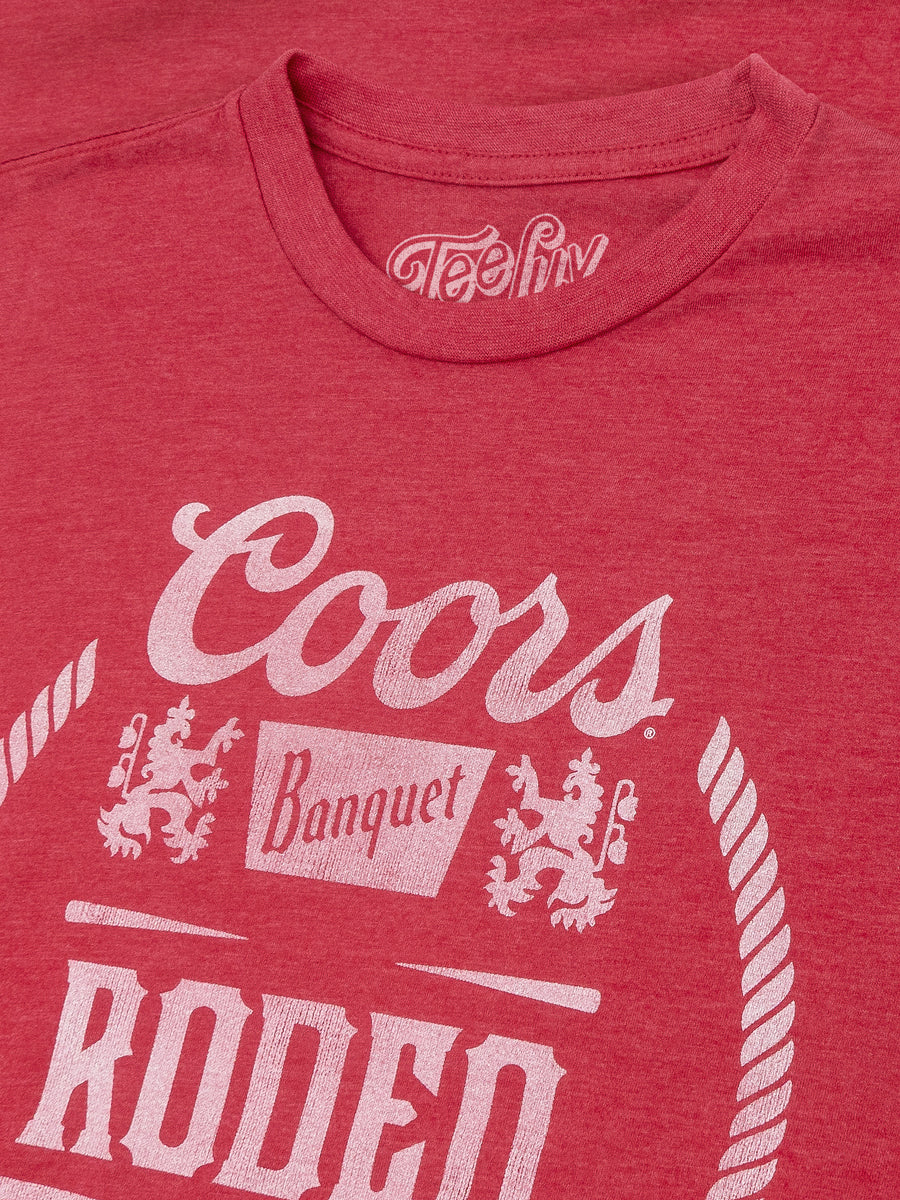 Coors Banquet Rodeo Bull Logo T-Shirt - Red