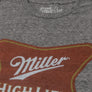 Miller High Life Gold Border Logo T-Shirt - Gray
