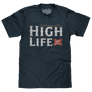 Miller High Life Champagne of Beers T-Shirt - Heather Navy Blue