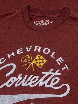 Chevrolet Corvette 62 Race Tested Street Proven T-Shirt - Crimson Heather