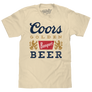 Coors Banquet Retro Beer Logo T-Shirt - Cream