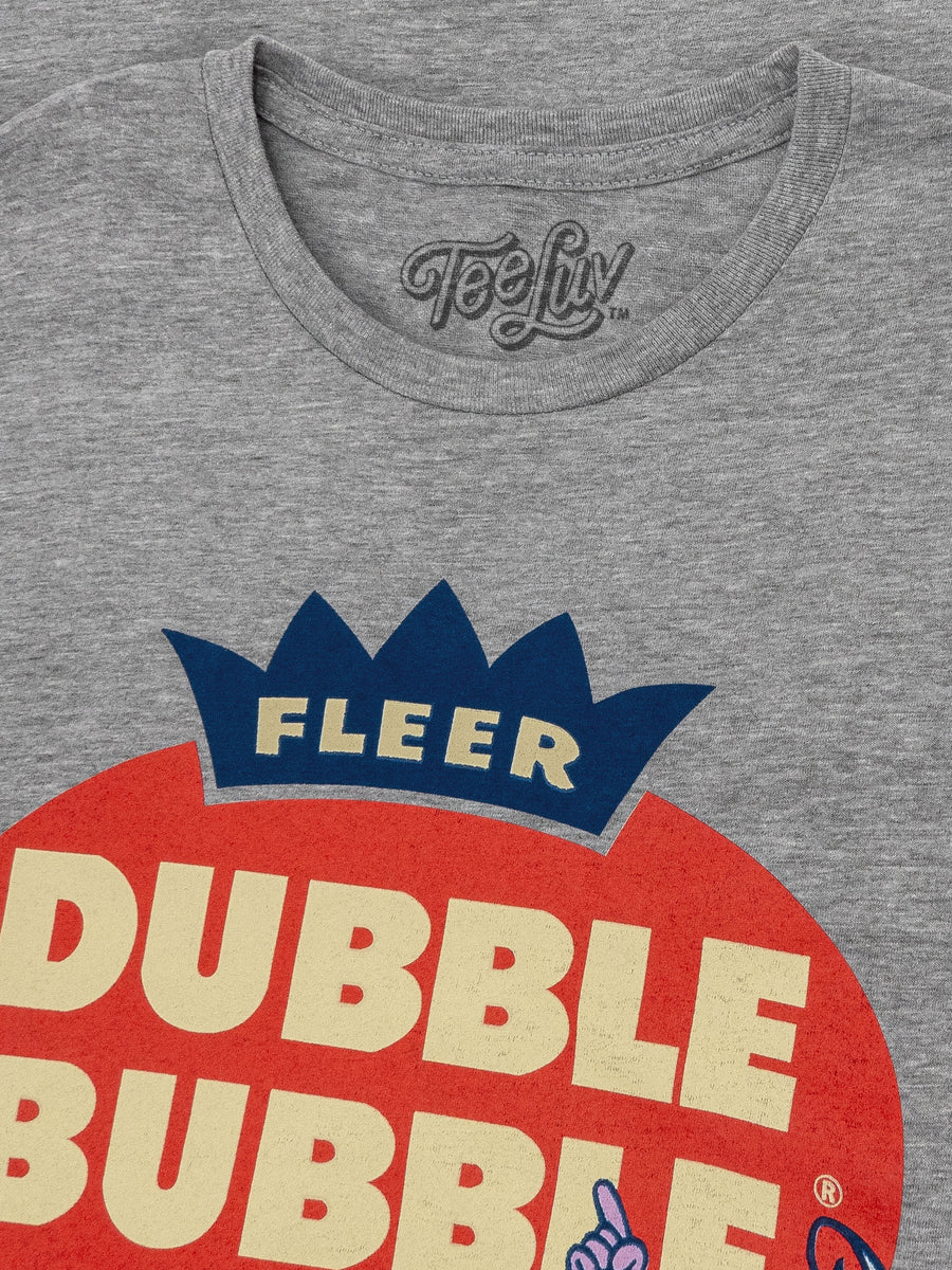 Fleer Dubble Bubble Gum T-Shirt - Athletic Gray Heather