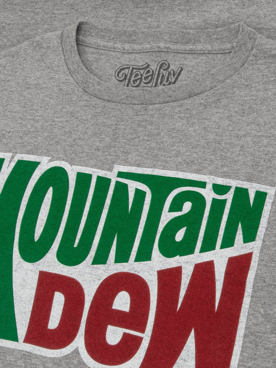 Mountain Dew Do The Dew Sleeve Print Long Sleeve T-Shirt - Gray