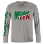 Mountain Dew Do The Dew Sleeve Print Long Sleeve T-Shirt - Gray