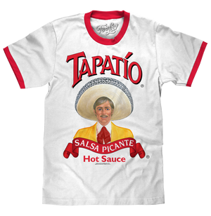 Tapatio Hot Sauce Ringer T-Shirt - White/Red