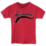 Toddler Awesome and Good Vibes Graphic Tees Pack of 3