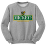 Mickey's Fine Malt Liquor Beer Logo Crewneck Sweatshirt - Athletic Heather Gray
