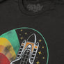 NASA Space Shuttle Worm Logo T-Shirt - Vintage Black