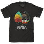 NASA Space Shuttle Worm Logo T-Shirt - Vintage Black