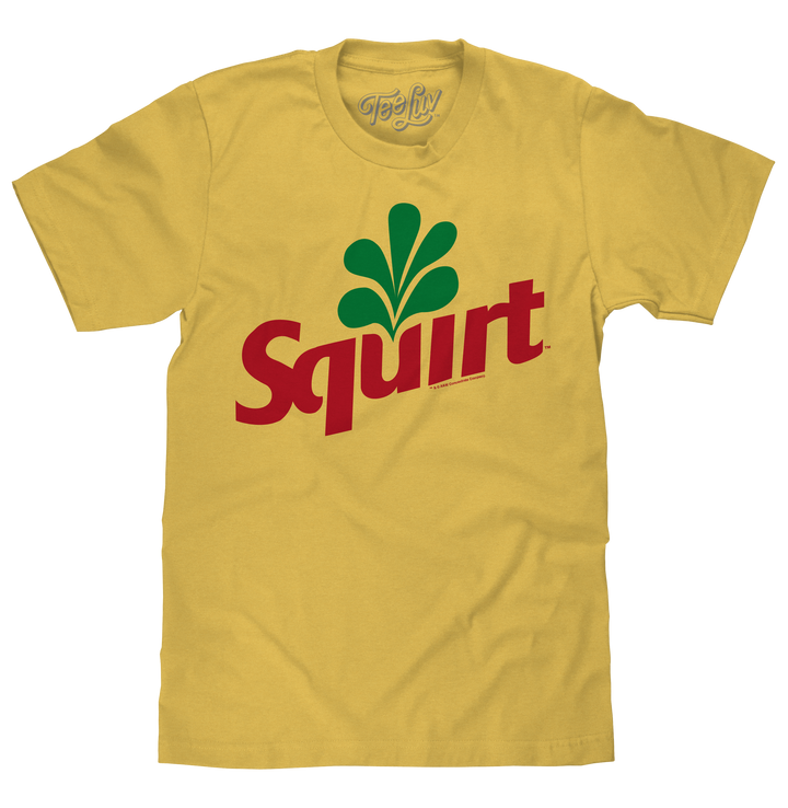 Squirt Grapefruit Soda Logo T-Shirt - Banana Yellow