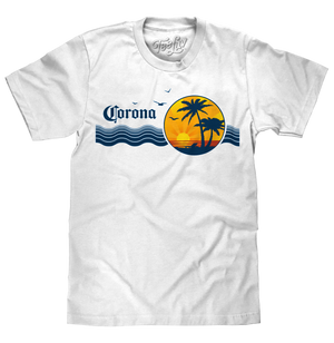 Corona Beer Palm Tree T-Shirt - White