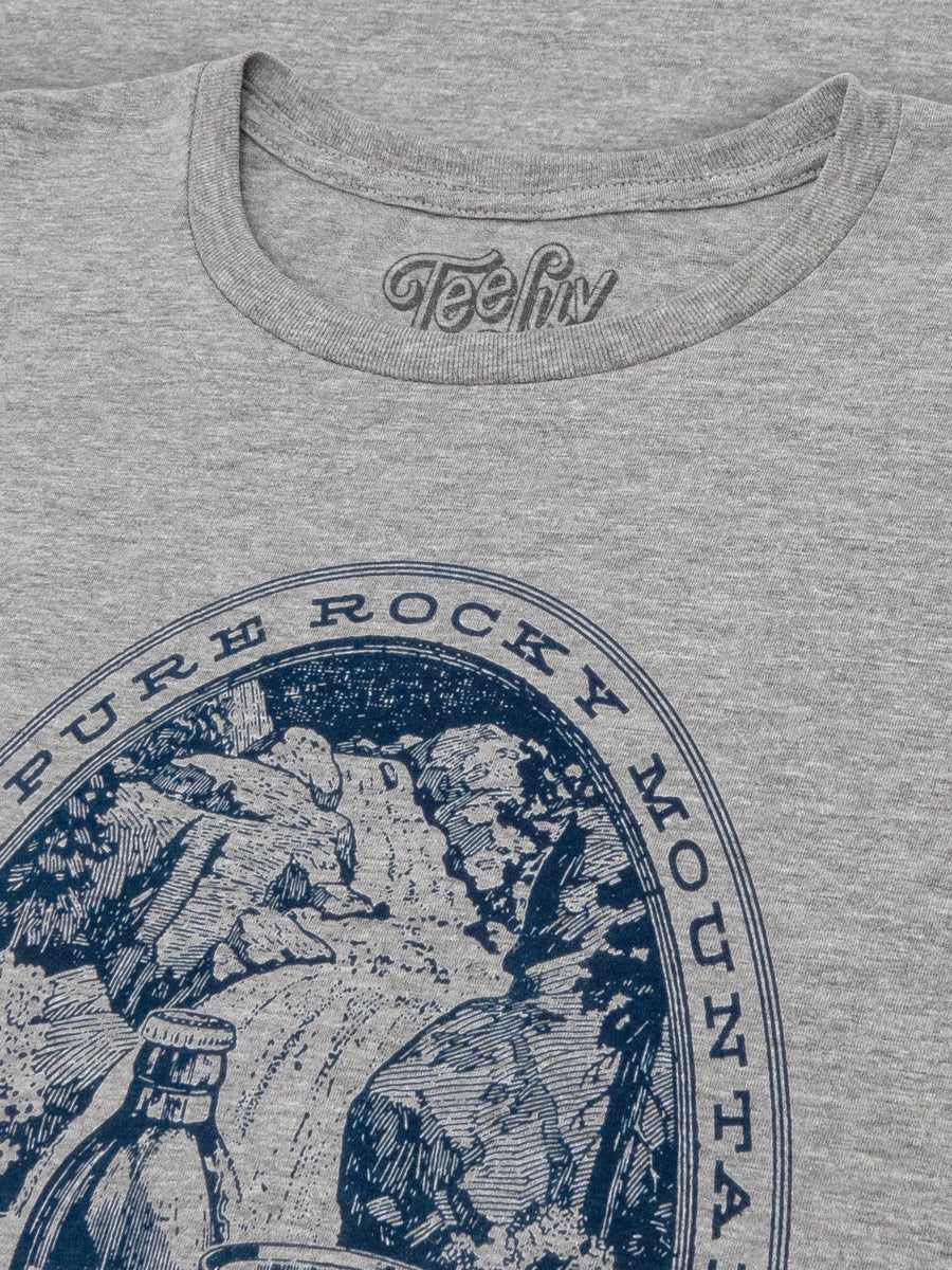 Coors Banquet Rocky Mountain Water T-Shirt- Gray
