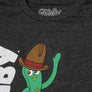 Gumby and Pokey Cowboy T-Shirt - Charcoal Gray Heather