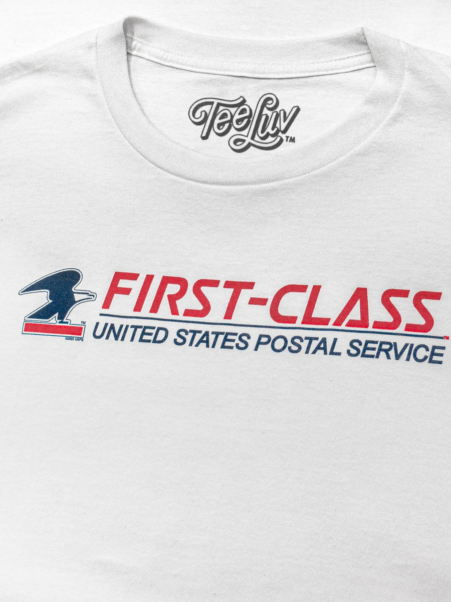 USPS First-Class Mail Logo T-Shirt - White