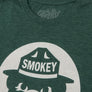 Smokey Bear Shirt Retro Mascot T-Shirt - Forest Green