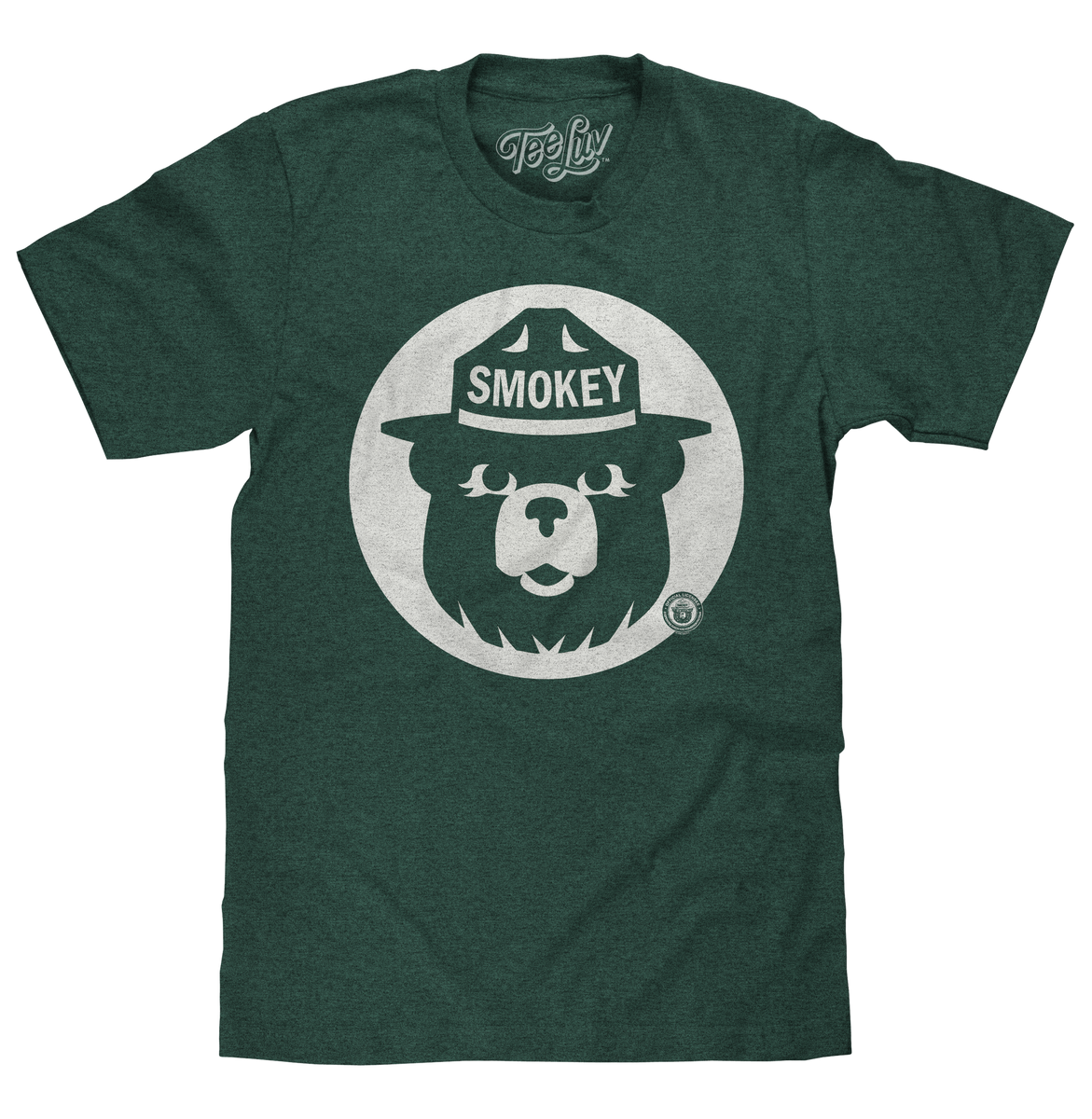 Smokey Bear Shirt Retro Mascot T-Shirt - Forest Green – Tee Luv