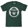 Smokey Bear Shirt Retro Mascot T-Shirt - Forest Green