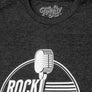 Rock and Roll Hall of Fame Retro Microphone T-Shirt - Charcoal Gray Heather